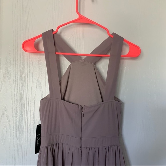 Lulus Dusty Violet High Neck Formal Dress Sz S - Picture 4 of 6